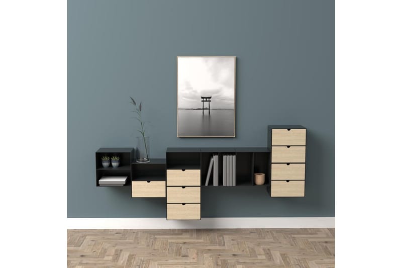 Belleuve Sängbord 25 cm - Svart - Möbler - Bord & matgrupp - Avlastningsbord & sidobord - Sängbord & nattduksbord