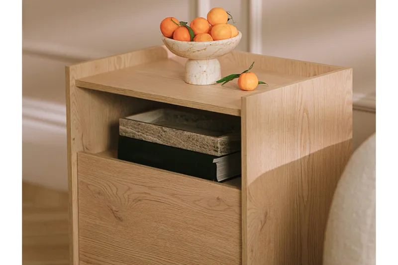 Bellia Sidobord 38 cm - Beige - Möbler - Bord & matgrupp - Avlastningsbord & sidobord - Brickbord & småbord