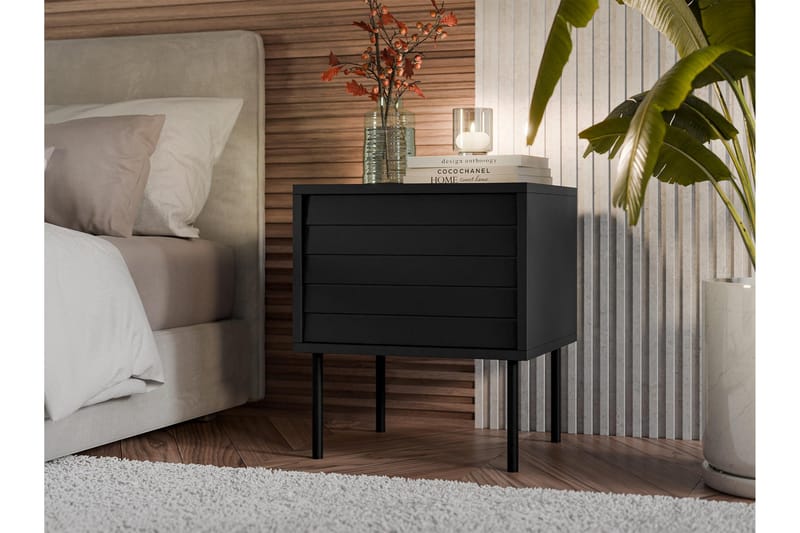 Belonger Sängbord 45 cm - Svart - Möbler - Bord & matgrupp - Avlastningsbord & sidobord - Sängbord & nattduksbord