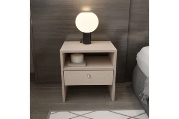 Berriaren Sängbord 45 cm - Beige - Möbler - Bord & matgrupp - Avlastningsbord & sidobord - Sängbord & nattduksbord