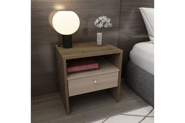 Berriaren Sängbord 45 cm - Valnöt - Möbler - Bord & matgrupp - Avlastningsbord & sidobord - Sängbord & nattduksbord