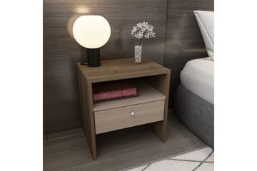 Berriaren Sängbord 45 cm - Valnöt - Möbler - Bord & matgrupp - Avlastningsbord & sidobord - Sängbord & nattduksbord