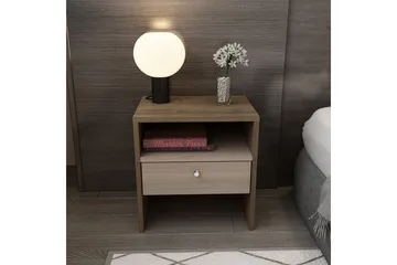 Berriaren Sängbord 45 cm - Valnöt - Möbler - Bord & matgrupp - Avlastningsbord & sidobord - Sängbord & nattduksbord