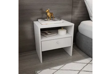 Berriaren Sängbord 45 cm - Vit - Möbler - Bord & matgrupp - Avlastningsbord & sidobord - Sängbord & nattduksbord