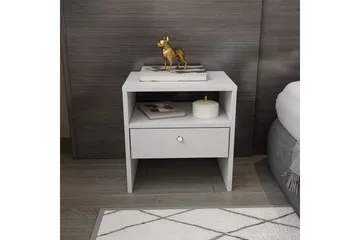 Berriaren Sängbord 45 cm - Vit - Möbler - Bord & matgrupp - Avlastningsbord & sidobord - Sängbord & nattduksbord