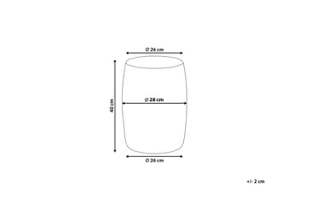 Bertie Sidobord 28 cm - Brun/Blå - Möbler - Bord & matgrupp - Avlastningsbord & sidobord - Lampbord & sidobord