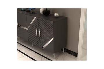 Bielany Konsollbord 150 cm - Grafitgrå/Silver - Möbler - Bord & matgrupp - Avlastningsbord & sidobord - Konsolbord & hallbord