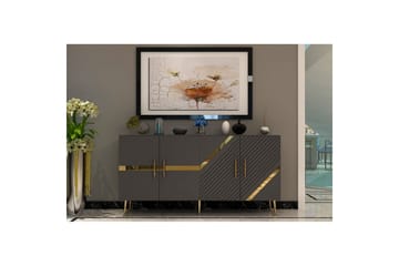 Bielany Konsollbord 150 cm - Guld/Grafitgrå - Möbler - Bord & matgrupp - Avlastningsbord & sidobord - Konsolbord & hallbord