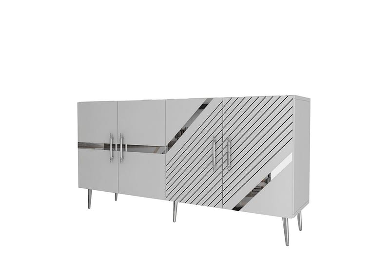 Bielany Konsollbord 150 cm - Vit/Silver - Möbler - Bord & matgrupp - Avlastningsbord & sidobord - Konsolbord & hallbord