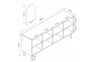 Bingdi Konsollbord 180 cm - Vit - Möbler - Bord & matgrupp - Avlastningsbord & sidobord - Konsolbord & hallbord