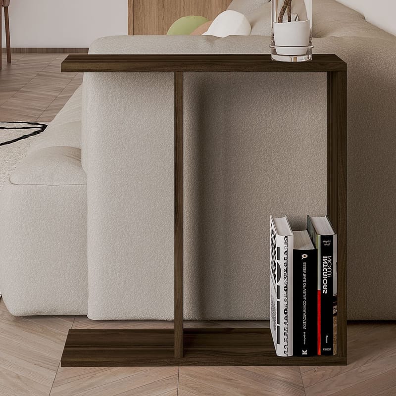 Bingdi Sidobord 60x60x60 cm - Valnöt - Möbler - Bord & matgrupp - Avlastningsbord & sidobord - Brickbord & småbord