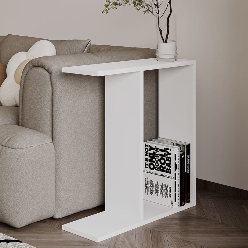 Bingdi Sidobord 60x60x60 cm - Vit - Möbler - Bord & matgrupp - Avlastningsbord & sidobord - Brickbord & småbord