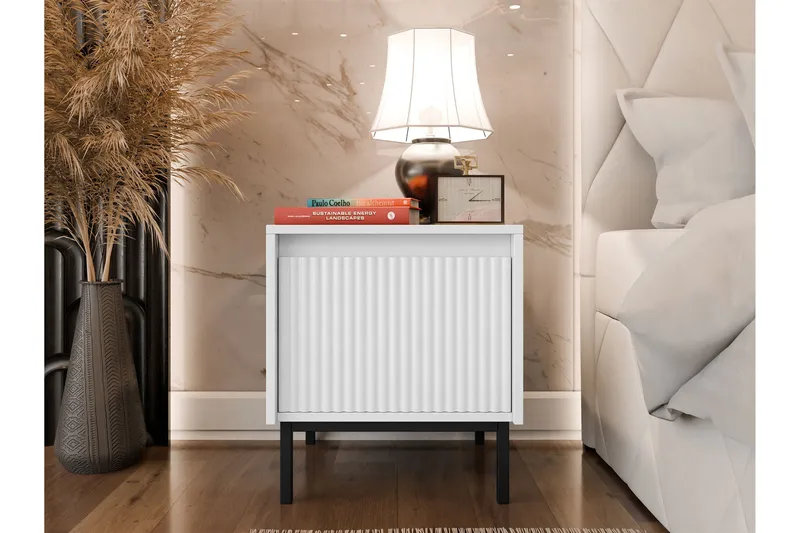 Bjurholm Sängbord 45 cm - Vit - Möbler - Bord & matgrupp - Avlastningsbord & sidobord - Sängbord & nattduksbord