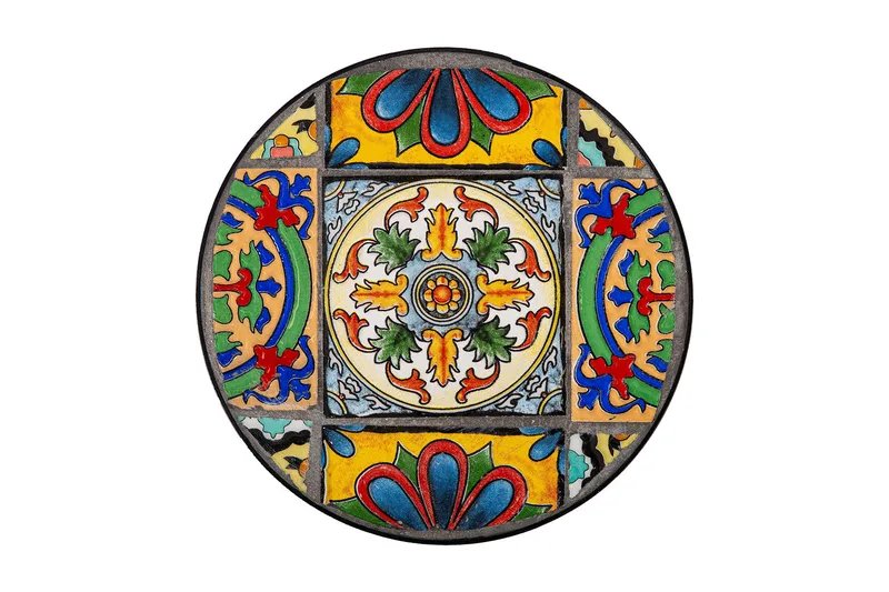 Morocco Blompiedestal - Svart/Flerfärgad - Möbler - Bord & matgrupp - Avlastningsbord & sidobord - Blombord