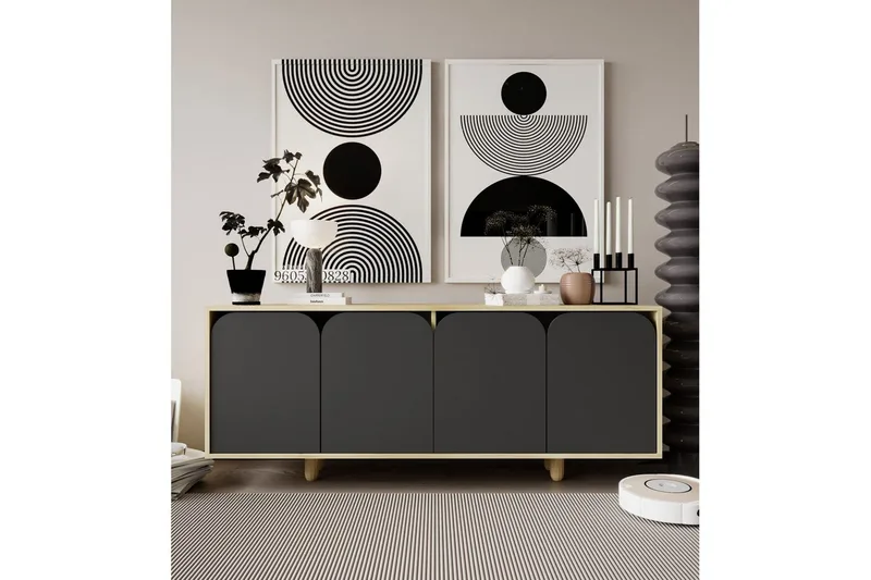 Bohem Konsollbord 180x150 cm - Brun/Antracit - Möbler - Bord & matgrupp - Avlastningsbord & sidobord - Konsolbord & hallbord