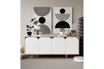 Bohem Konsollbord 180x180 cm - Brun/Vit - Möbler - Bord & matgrupp - Avlastningsbord & sidobord - Konsolbord & hallbord