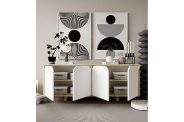 Bohem Konsollbord 180x180 cm - Brun/Vit - Möbler - Bord & matgrupp - Avlastningsbord & sidobord - Konsolbord & hallbord