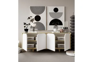 Bohem Konsollbord 180x180 cm - Brun/Vit - Möbler - Bord & matgrupp - Avlastningsbord & sidobord - Konsolbord & hallbord