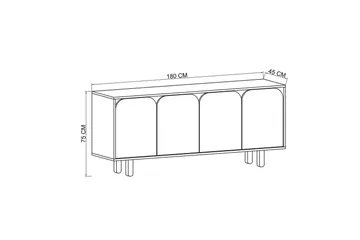 Bohem Konsollbord 180x180 cm - Vit - Möbler - Bord & matgrupp - Avlastningsbord & sidobord - Konsolbord & hallbord