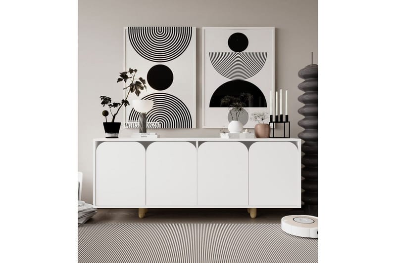 Bohem Konsollbord 180x180 cm - Vit - Möbler - Bord & matgrupp - Avlastningsbord & sidobord - Konsolbord & hallbord