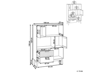 Bokhylla Lynwood - Möbler - Bord & matgrupp - Avlastningsbord & sidobord - Konsolbord & hallbord