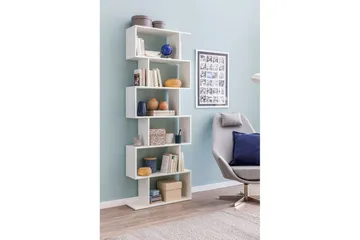 Bokhylla Wohnling Elegant med 6 förskjutna förvaringshyllor - Förvaring - Hylla - Bokhylla