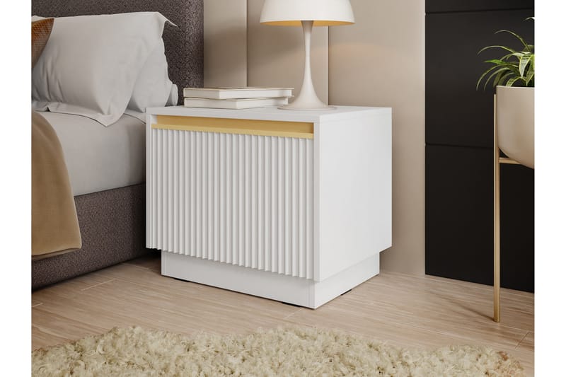 Bolstan Sängbord 54 cm - Vit - Möbler - Bord & matgrupp - Avlastningsbord & sidobord - Sängbord & nattduksbord