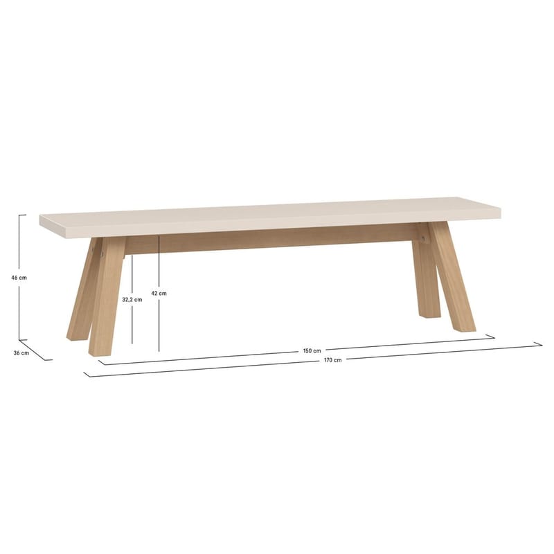 Bord/Bänk 4 You Fresh - 170 cm - Möbler - Bord & matgrupp - Avlastningsbord & sidobord - Blombord