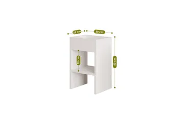 Brendale Sidobord 30 cm - Vit - Möbler - Bord & matgrupp - Avlastningsbord & sidobord - Lampbord & sidobord