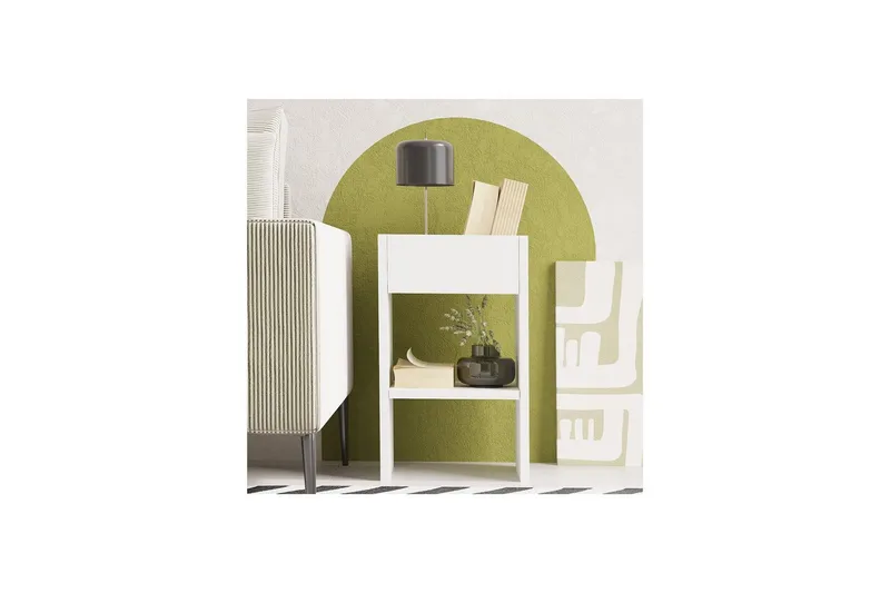 Brendale Sidobord 30 cm - Vit - Möbler - Bord & matgrupp - Avlastningsbord & sidobord - Lampbord & sidobord