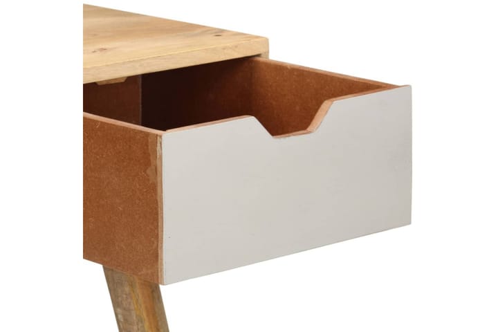 Avlastningsbord 89x44x76 cm massivt mangoträ - Brun - Brickbord & småbord - Lampbord & sidobord
