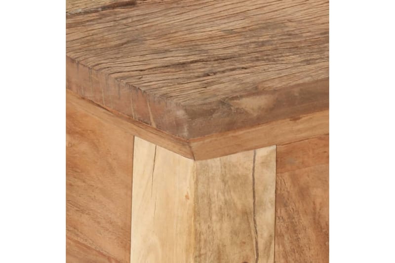 Avlastningsbord 90,5x30x75cm massivt akaciaträ och återvunne - Brun - Lampbord & sidobord - Brickbord & småbord