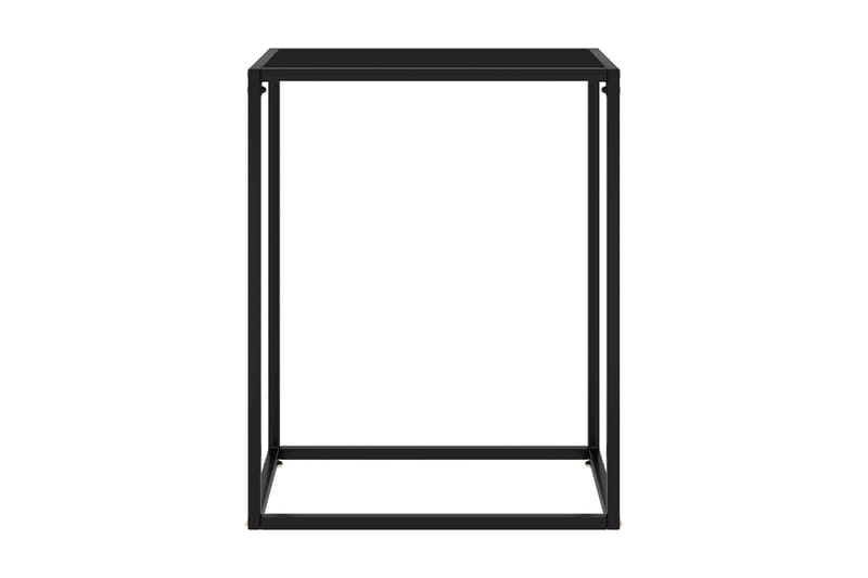 Avlastningsbord svart 60x35x75 cm härdat glas - Svart - Konsolbord & hallbord - Avlastningsbord & sidobord - Hallförvaring