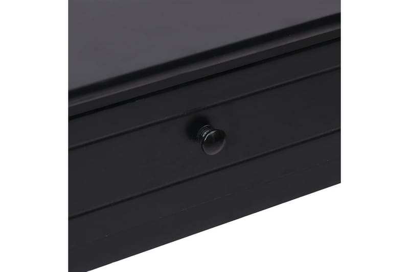 Avlastningsbord svart 90x30x77 cm trä - Svart - Lampbord & sidobord - Brickbord & småbord