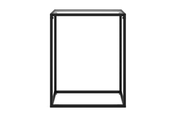Avlastningsbord transparent 60x35x75 cm härdat glas