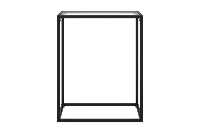 Avlastningsbord transparent 60x35x75 cm härdat glas - Transparent - Brickbord & småbord - Lampbord & sidobord