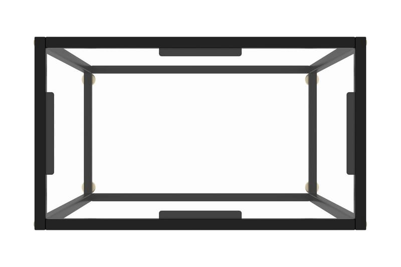 Avlastningsbord transparent 60x35x75 cm härdat glas - Transparent - Lampbord & sidobord - Brickbord & småbord