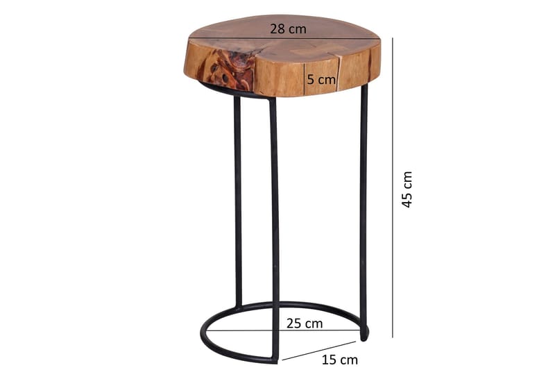 Barcena Sidobord 28 cm - Trä/natur - Möbler - Bord & matgrupp - Avlastningsbord & sidobord - Brickbord & småbord