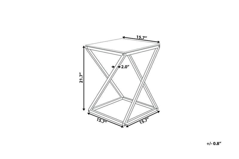Beverly Sidobord 40 cm - Silver - Möbler - Bord & matgrupp - Avlastningsbord & sidobord - Brickbord & småbord