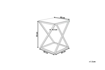 Beverly Sidobord 40 cm - Silver - Möbler - Bord & matgrupp - Avlastningsbord & sidobord - Brickbord & småbord