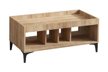 Brickbord Lukenya 100 cm - Natur/Svart - Möbler - Bord & matgrupp - Avlastningsbord & sidobord - Brickbord & småbord