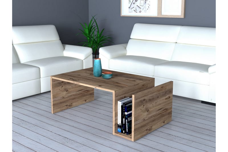 Brickbord Memenil 87 cm - Brun - Möbler - Bord & matgrupp - Avlastningsbord & sidobord - Brickbord & småbord