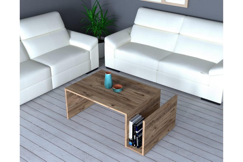 Brickbord Memenil 87 cm - Brun - Möbler - Bord & matgrupp - Avlastningsbord & sidobord - Brickbord & småbord