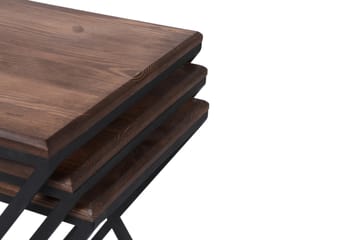 Brickbord Zigone 40 cm - Mörkbrun/Svart - Möbler - Bord & matgrupp - Avlastningsbord & sidobord - Brickbord & småbord