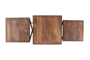 Brickbord Zigone 40 cm - Mörkbrun/Svart - Möbler - Bord & matgrupp - Avlastningsbord & sidobord - Brickbord & småbord