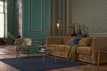 Callista Sidobord 47 cm - Antik Mässing/Glas - Möbler - Bord & matgrupp - Avlastningsbord & sidobord - Brickbord & småbord