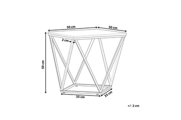 Charmlee Sidobord 50 cm - Svart/Guld - Möbler - Bord & matgrupp - Avlastningsbord & sidobord - Brickbord & småbord