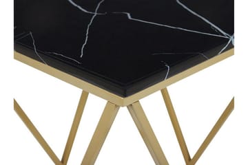 Charmlee Sidobord 50 cm - Svart/Guld - Möbler - Bord & matgrupp - Avlastningsbord & sidobord - Brickbord & småbord