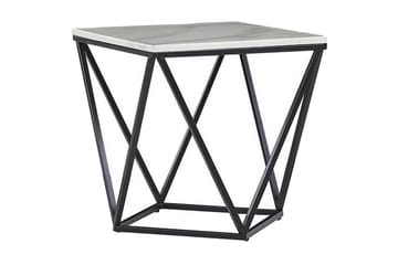 Charmlee Sidobord 50 cm - Vit/Svart - Möbler - Bord & matgrupp - Avlastningsbord & sidobord - Brickbord & småbord