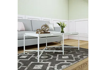 Coco Brickbord 121 cm Vit - CosmoLiving - Möbler - Bord & matgrupp - Avlastningsbord & sidobord - Brickbord & småbord